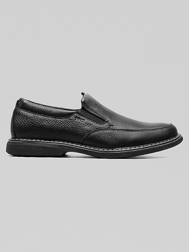 Nunn Bush Men's Otto Moc Toe Slip On Shoes , Black