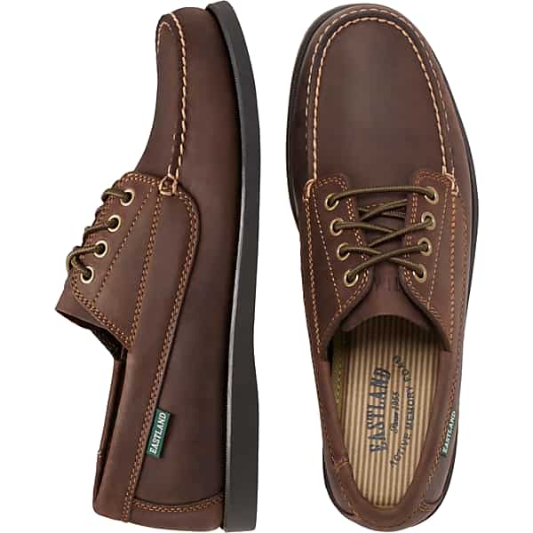 Eastland Men's Falmouth Camp Leather Moc Toe Oxfords Brown - Size: 11.5 D-Width TMW42F315403