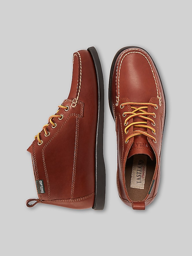 Eastland Seneca Leather Moc Toe Lace-Up Chukka Boots