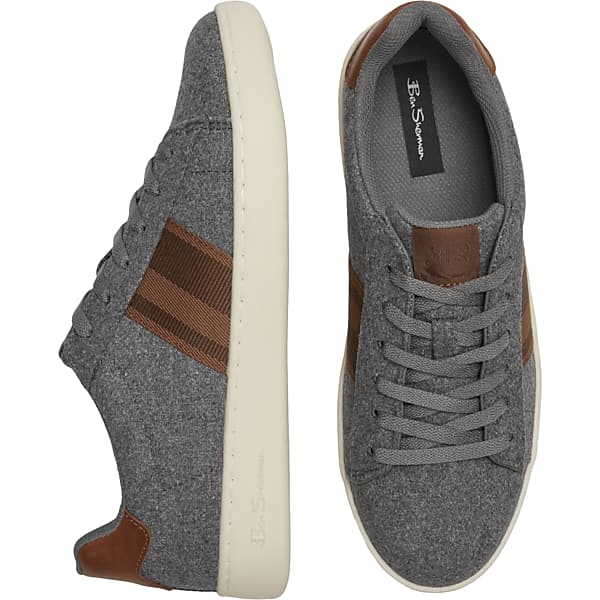 Ben Sherman Men's Widley Lace-To-Toe Sneakers Gray/Brown - Size: 10 D-Width TMW42FB00430