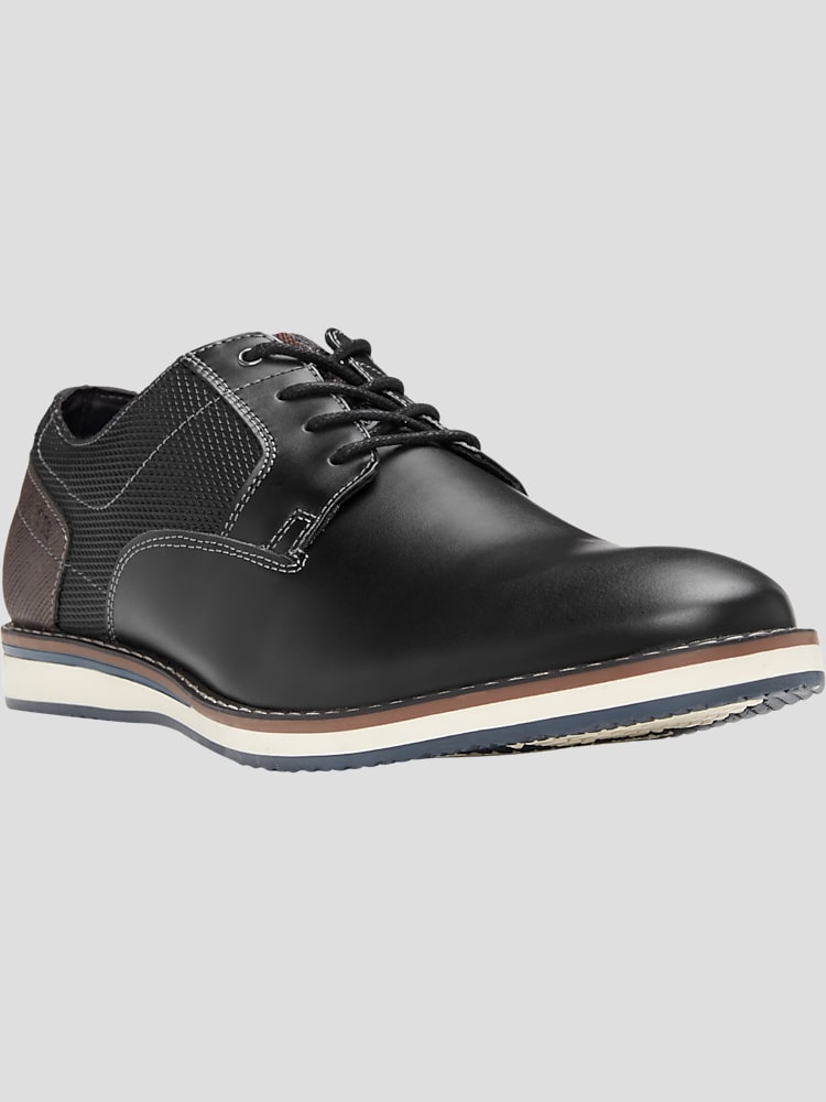 Nunn Bush Circuit Leather Plain Toe Oxfords, Black | Casual Shoes