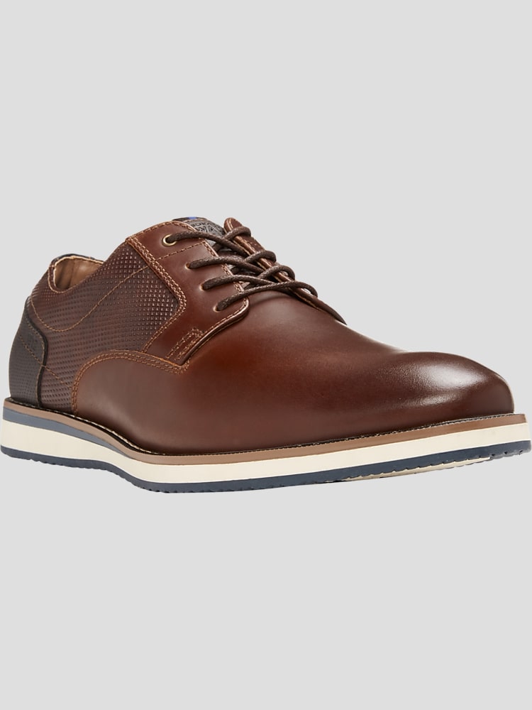Nunn Bush Circuit Leather Plain Toe Oxfords, Brandy - Tan 
