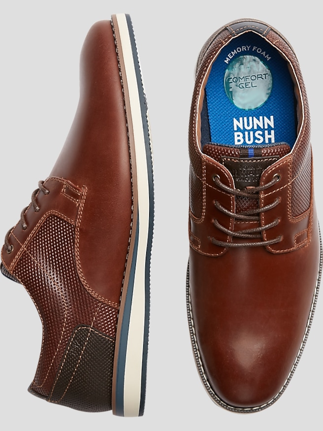 Nunn Bush Circuit Plain Toe Oxfords | Casual Shoes | Men's Wearhouse