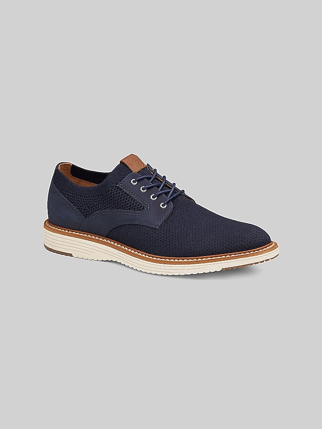 Johnston &Amp; Murphy Upton Knit Plain Toe Oxfords