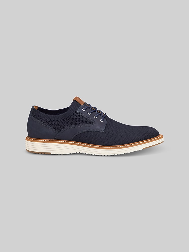Johnston & Murphy Upton Knit Plain Toe Oxfords, Navy Knit  display picture 3