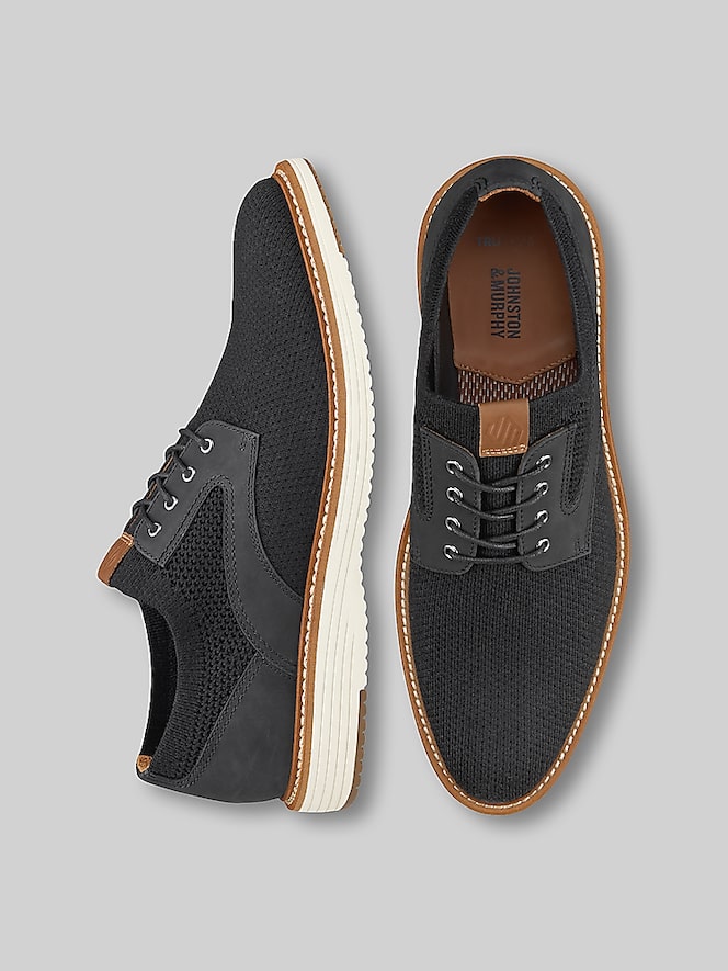 Johnston &Amp; Murphy Upton Knit Plain Toe Oxfords
