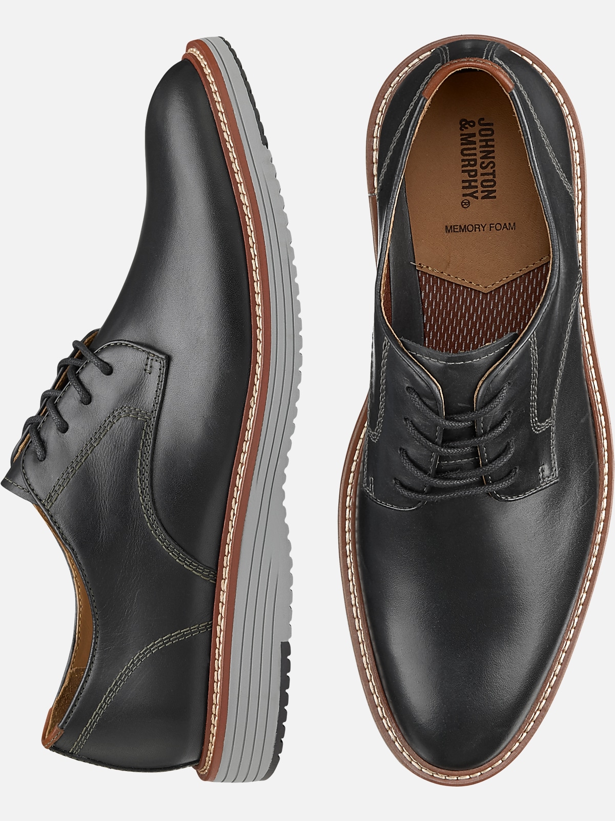 Johnston & Murphy Upton Plain Toe Oxfords | Casual Shoes| Men's Wearhouse