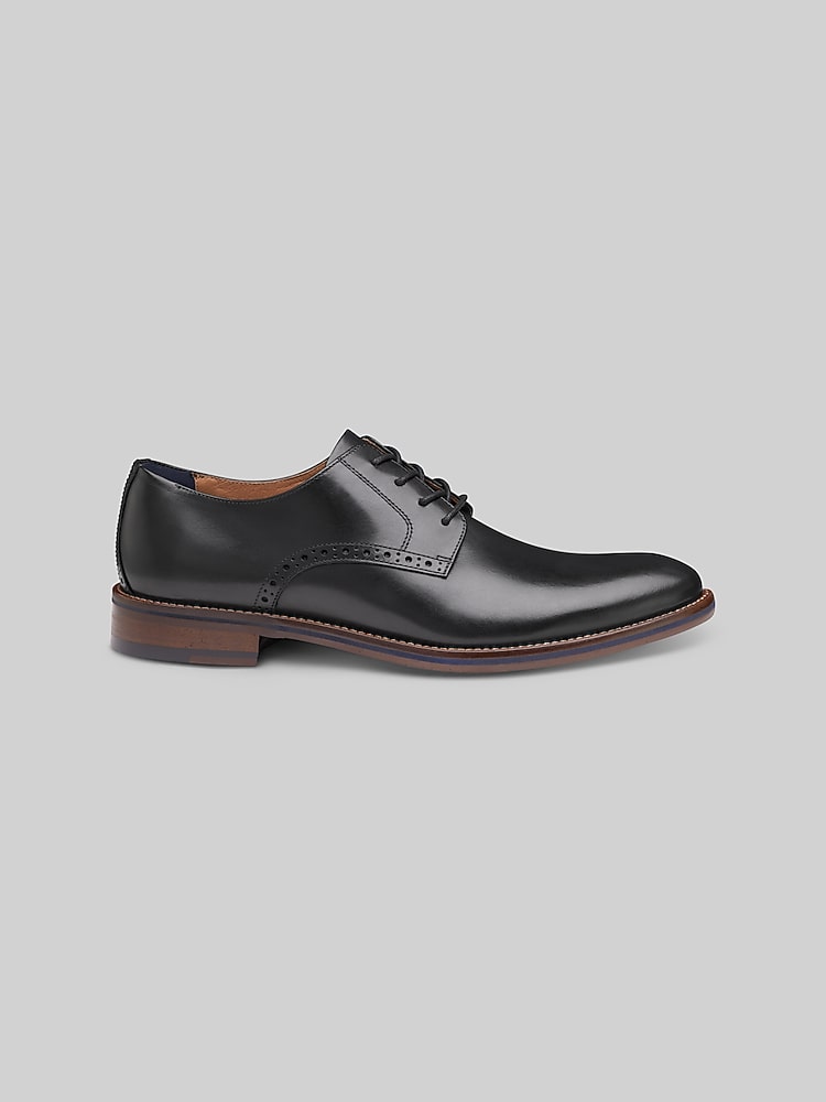 Johnston & Murphy Men's Conard 2.0 Plain Toe Black Full Grain 12 W