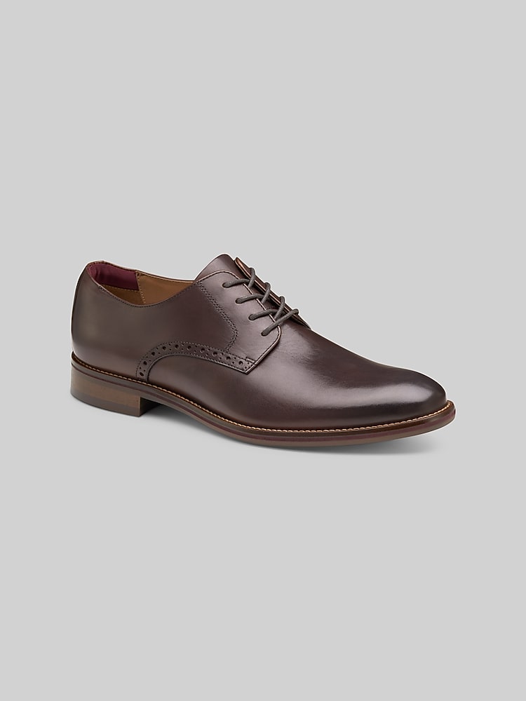 Johnston & Murphy Men's Conard 2.0 Plain Toe Dress Shoes - Mahogany - 12W