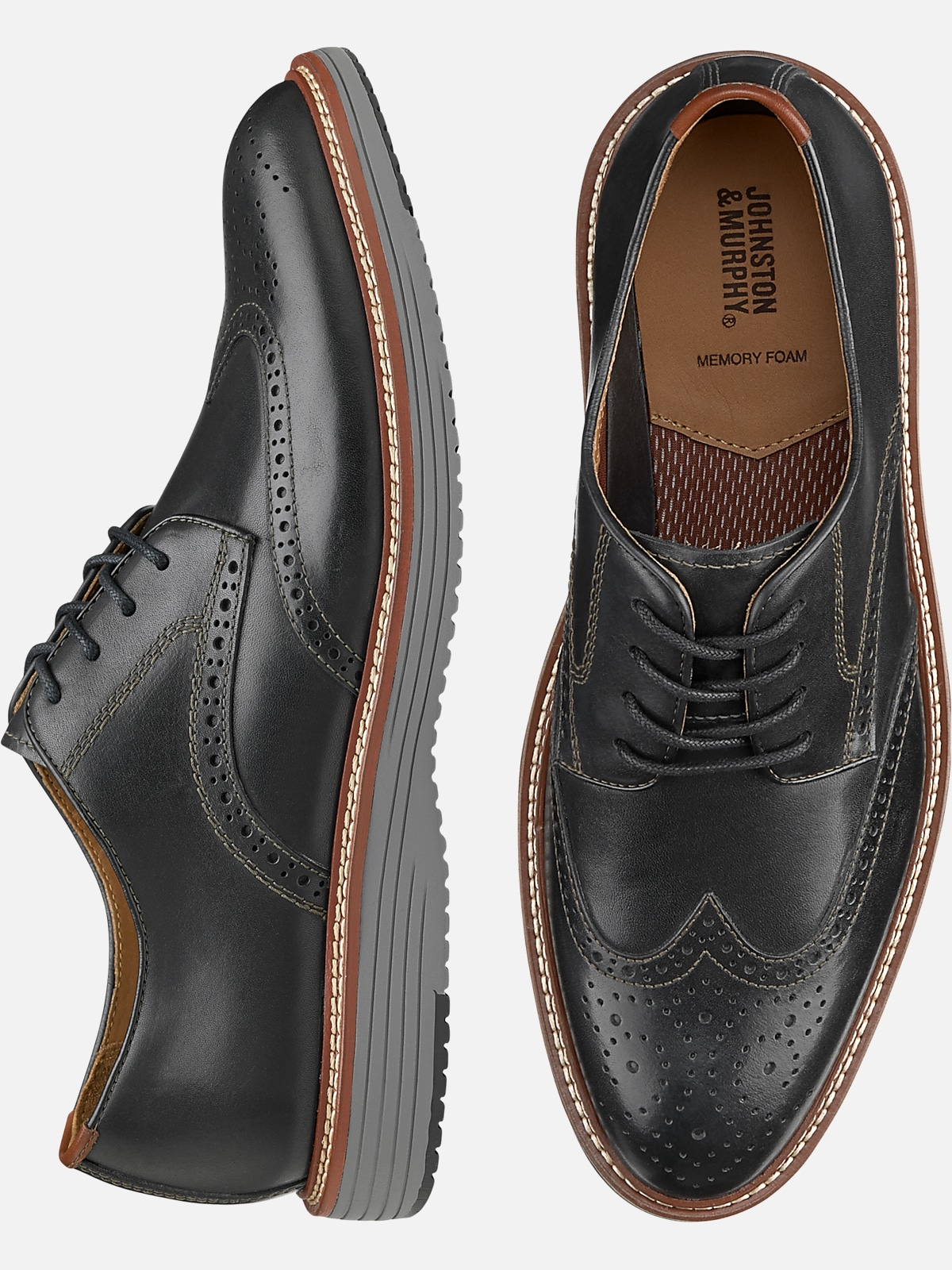 Johnston & Murphy Upton Wingtip Oxfords | Casual Shoes| Men's Wearhouse