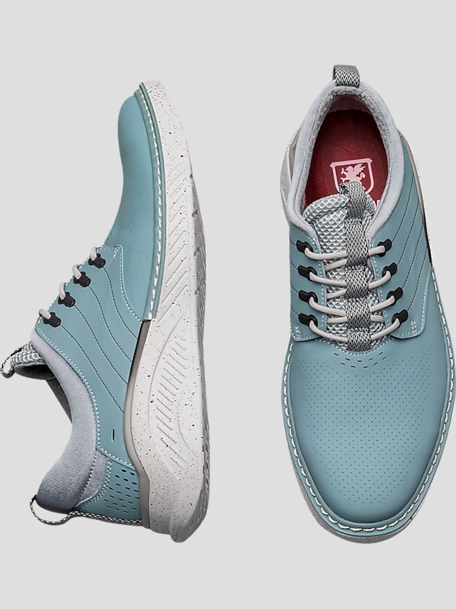 Stacy Adams Men's Barna Lace-Up Sneakers , Light Blue
