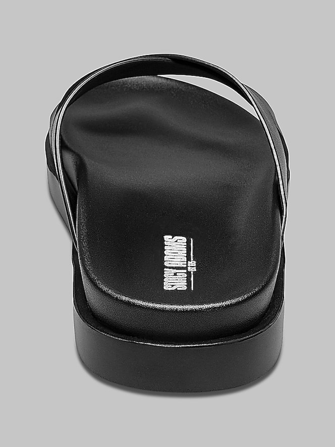 Stacy Adams Montel Criss-Cross Strap Slide Sandals