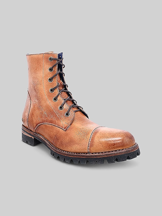 Bedstu Protege Leather Lace-Up Cap Toe Boot