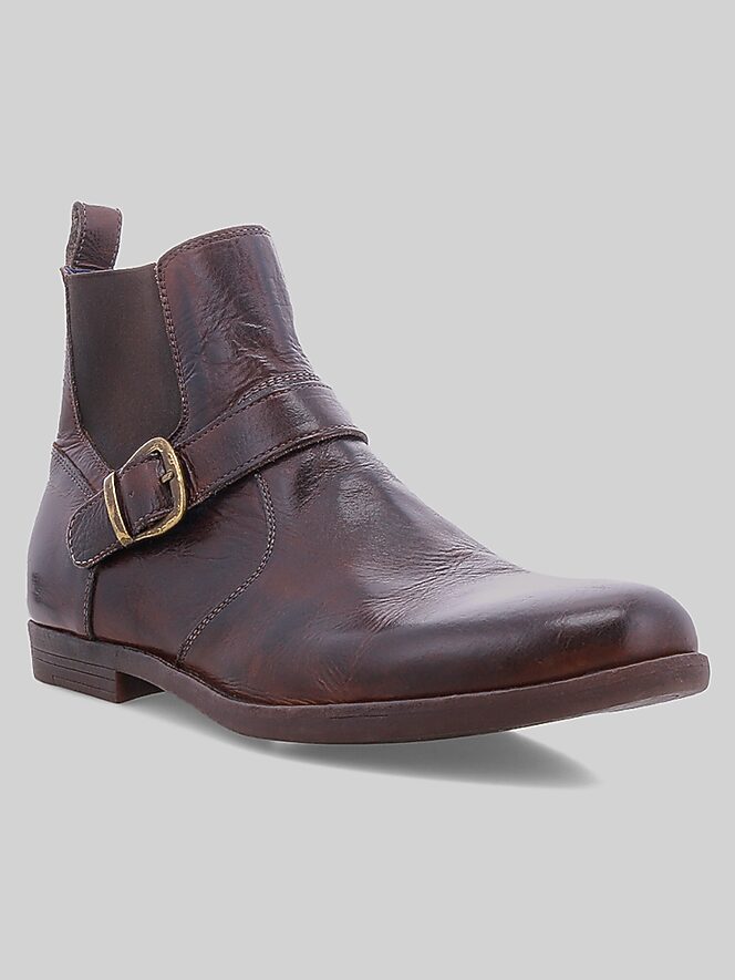 Bedstu Michelangelo Plain Toe Buckle Chelsea Boots