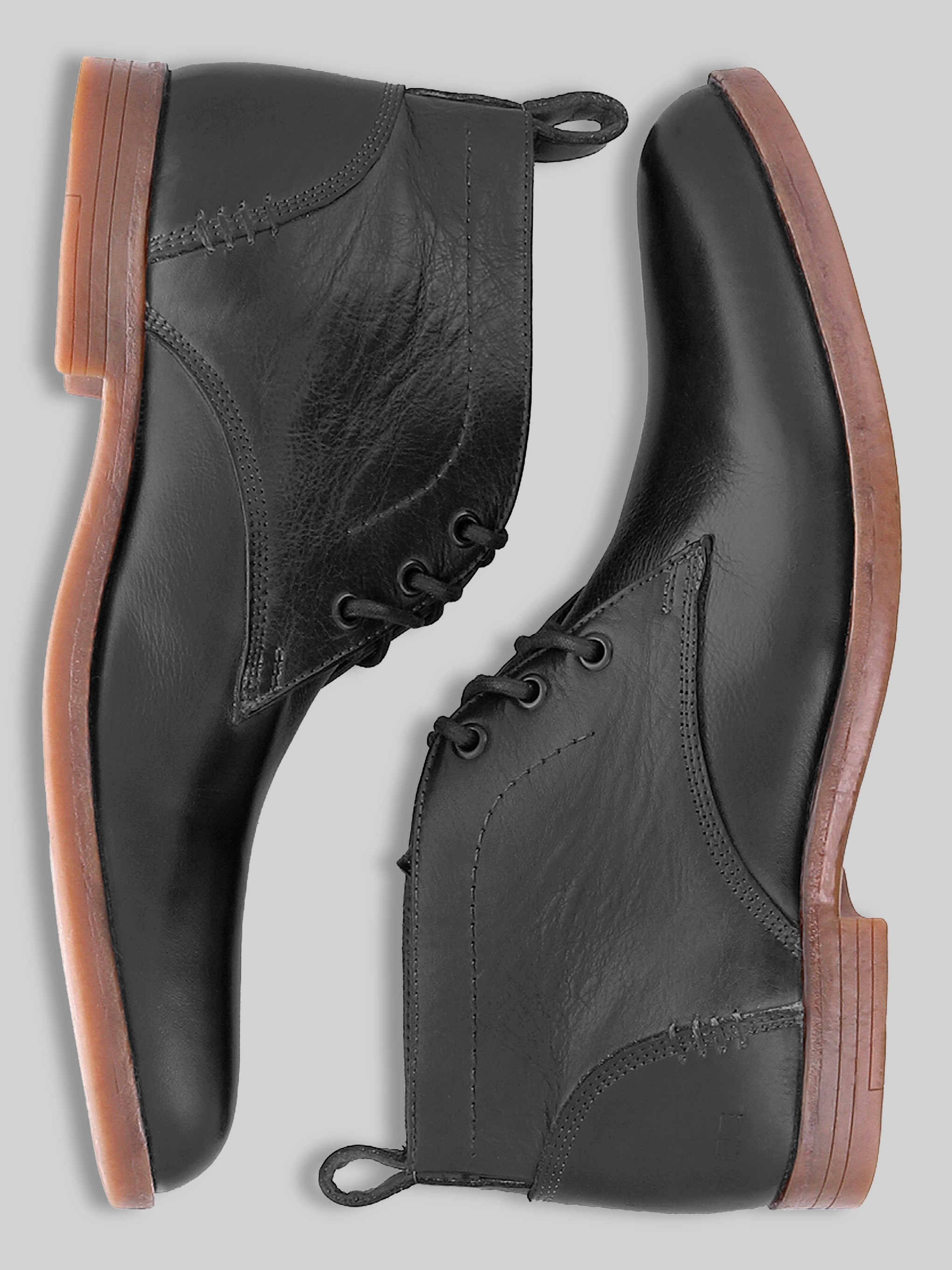 Illiad Leather Lace-Up Chukka Boots