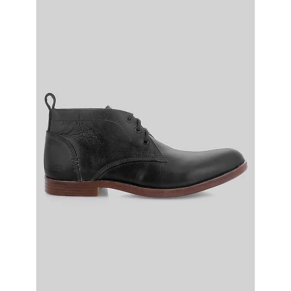 Bedstu Men's Illiad Leather Lace-Up Chukka Boots Black - Size: 8 D-Width TMW42HT80402