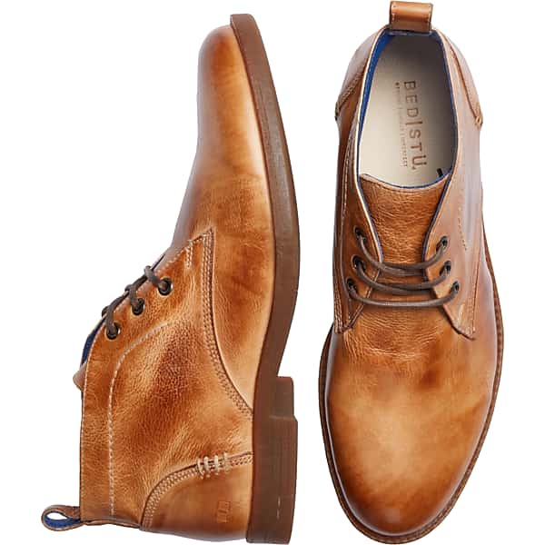 Bedstu Men's Illiad Leather Lace-Up Chukka Boots Tan - Size: 11 1/2 D-Width TMW42HT15405
