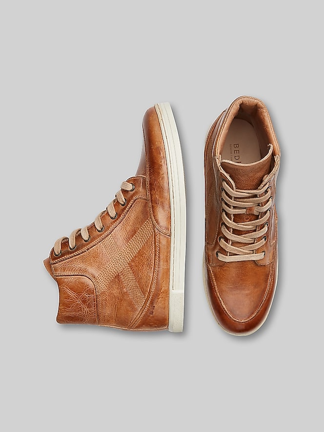 Bedstu Lordmind Leather Moc Toe High-Top Sneakers