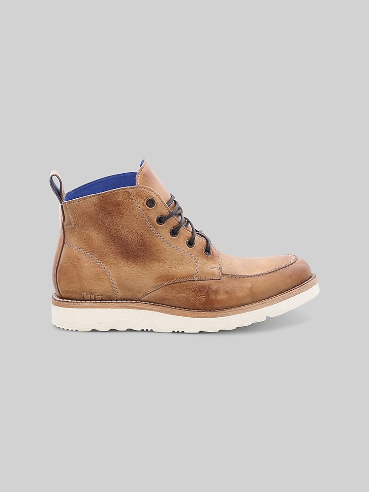 Bedstu Lincoln Leather Apron Toe Lace-Up Boots, Tan | Boots  display picture 3