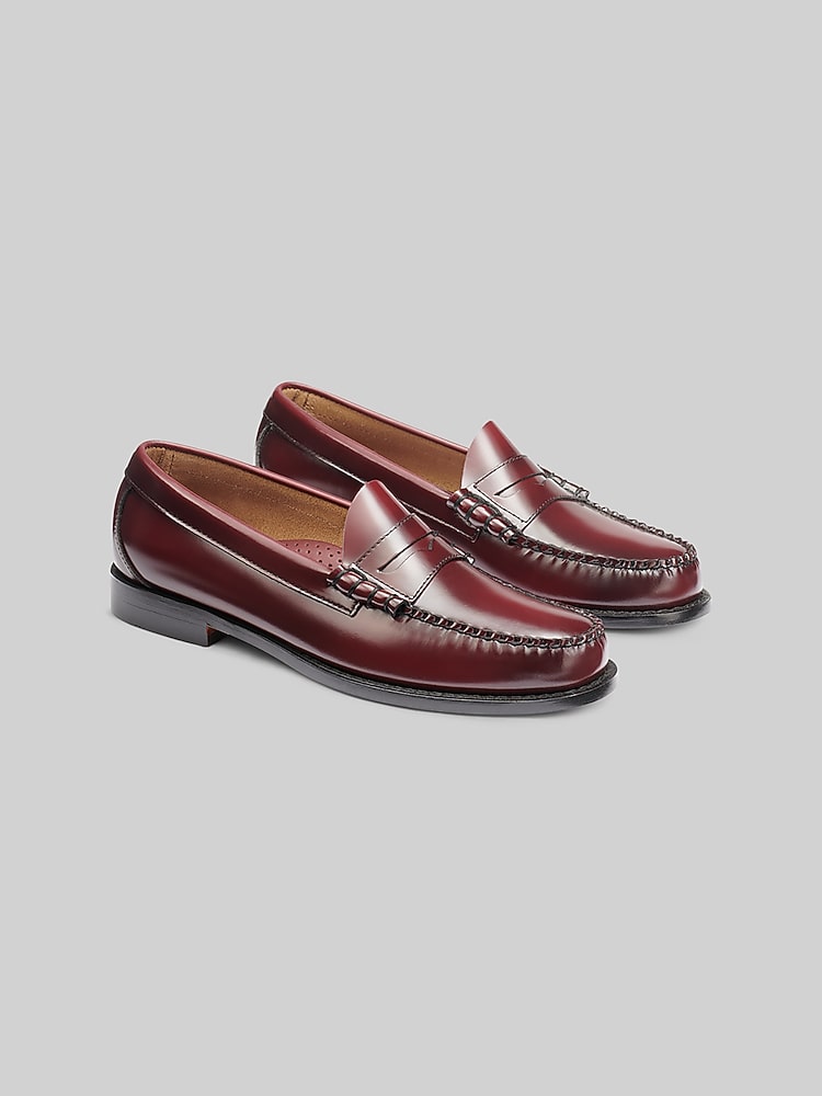 G.H.BASS Larson Weejuns® Moc-Toe Slip-On Loafers, Wine - Burgundy