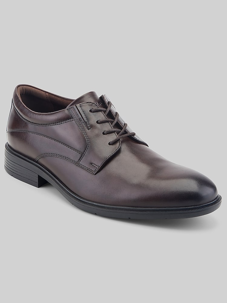 Otto Waterproof Slip-Resistant Plain Toe Oxfords | Dark Brown