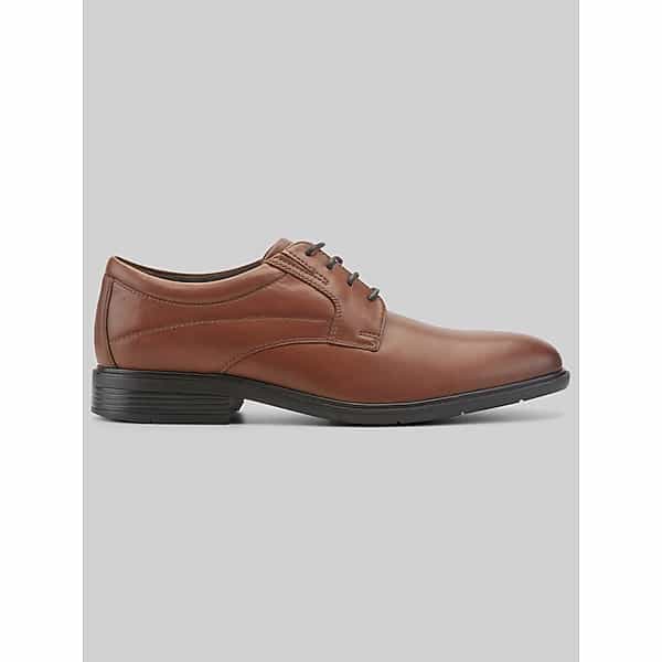 Rockport Men's Otto Waterproof Slip-Resistant Plain Toe Oxfords Dark Natural - Size: 12 WIDE