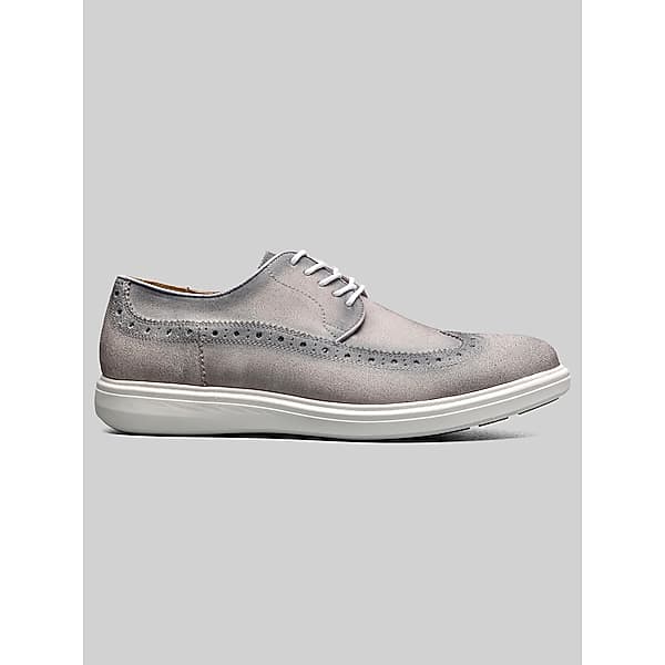 Stacy Adams Men's Trudell Wingtip Lace-Up Hybrid Oxfords Gray - Size: 11 D-Width