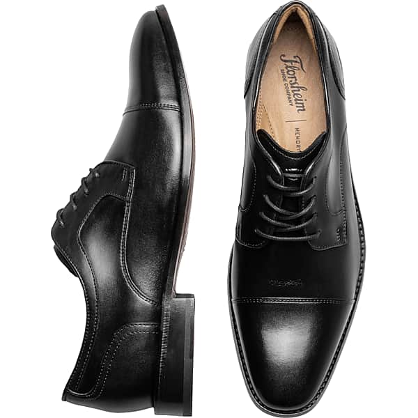 Florsheim Men's Conetta Leather Cap Toe Oxfords Black - Size: 11 D-Width TMW42KE10402