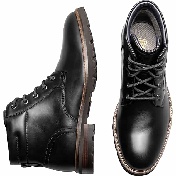 Florsheim Men's Renegade Leather Plain Toe Chukka Boots Black - Size: 9 D-Width TMW42KL90402