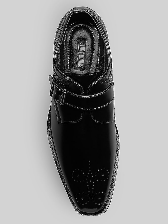 Stacy Adams Kinsley Plain Toe Monk Strap