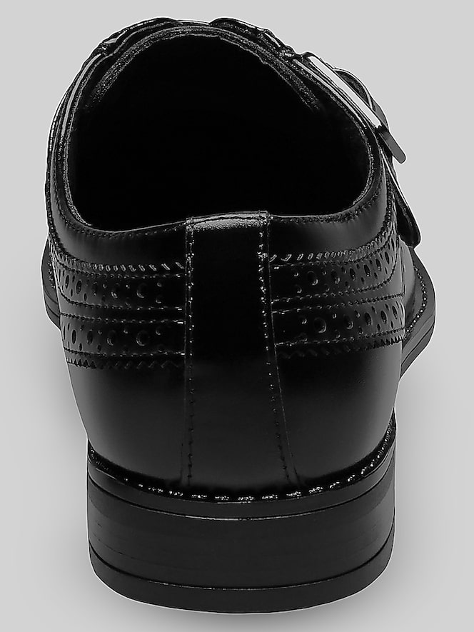 Stacy Adams Kinsley Plain Toe Monk Strap