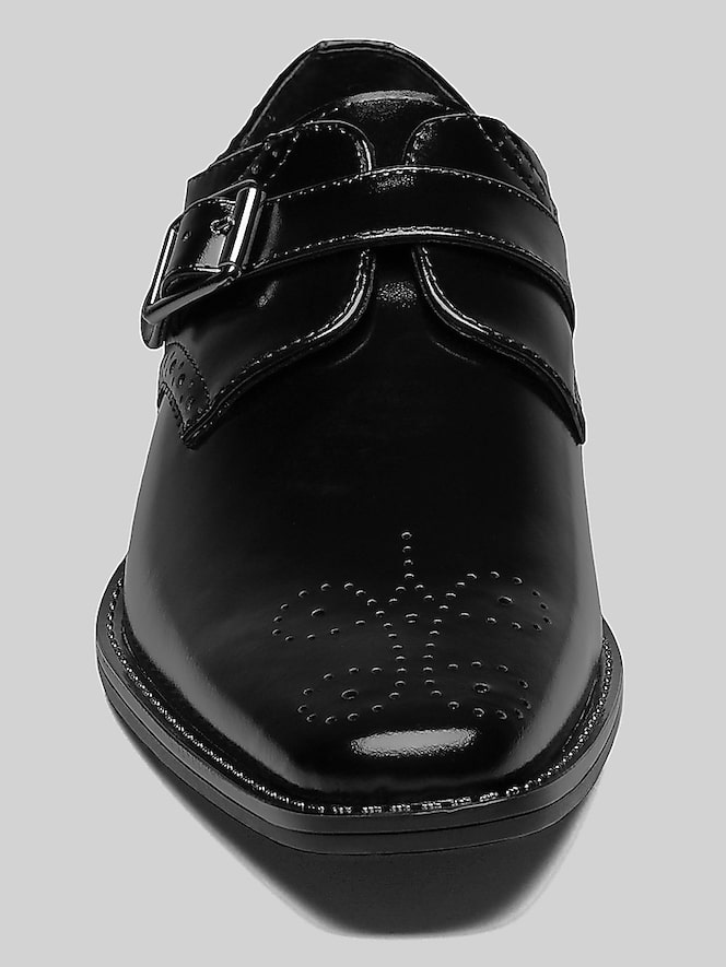 Stacy Adams Kinsley Plain Toe Monk Strap