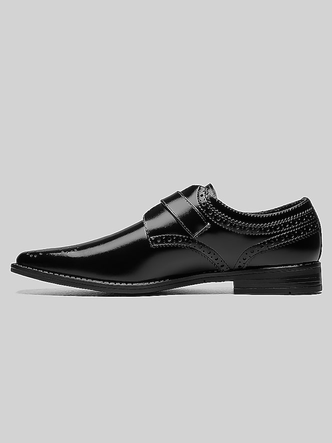 Stacy Adams Kinsley Plain Toe Monk Strap