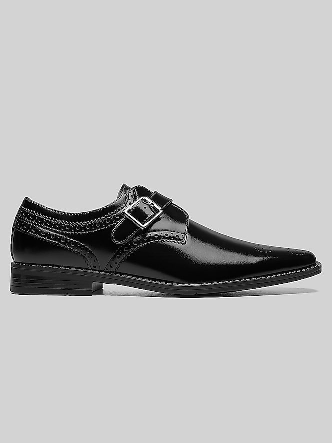 Stacy Adams Kinsley Plain Toe Monk Strap