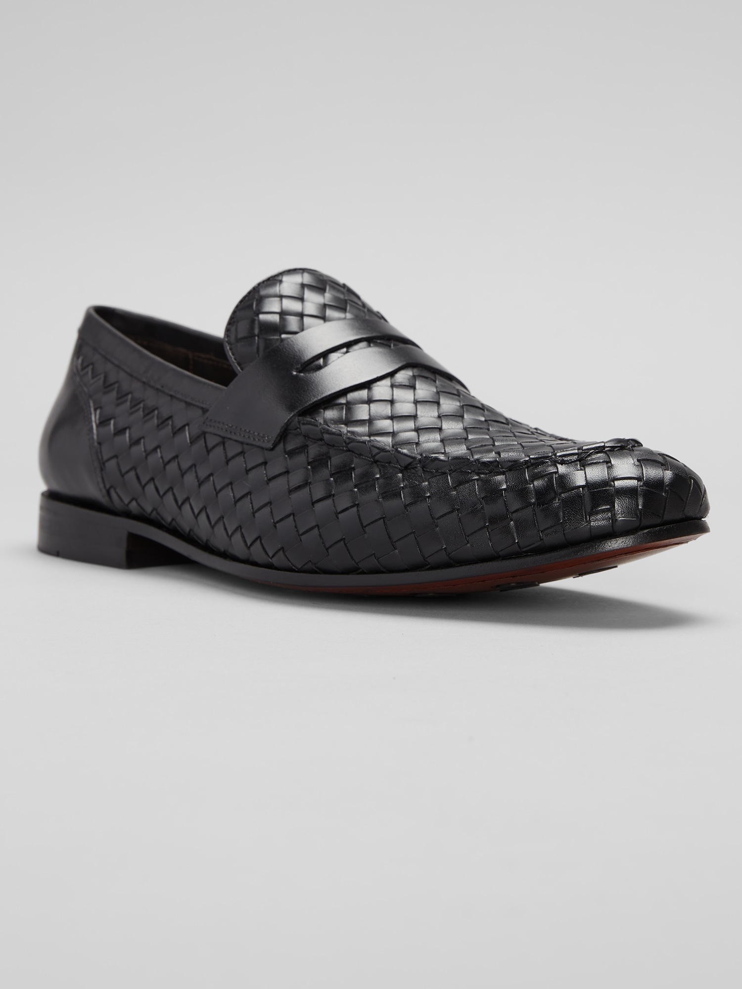 Luce Woven Penny Loafers
