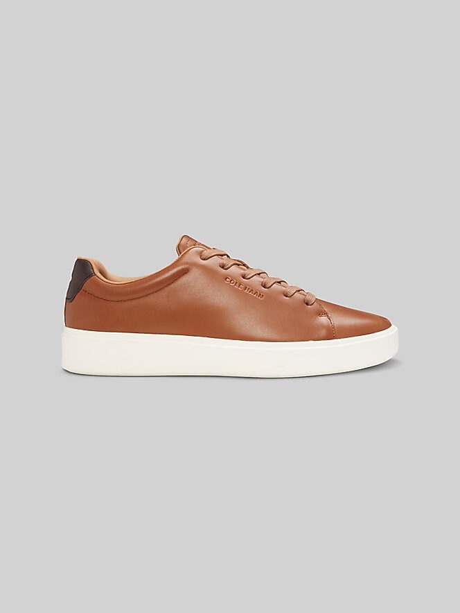 Cole Haan Mens Grand Crosscourt Modern Perforated Sneakers - Tamaño 7.5 - Color Peacoat/British Tan | Guatemala