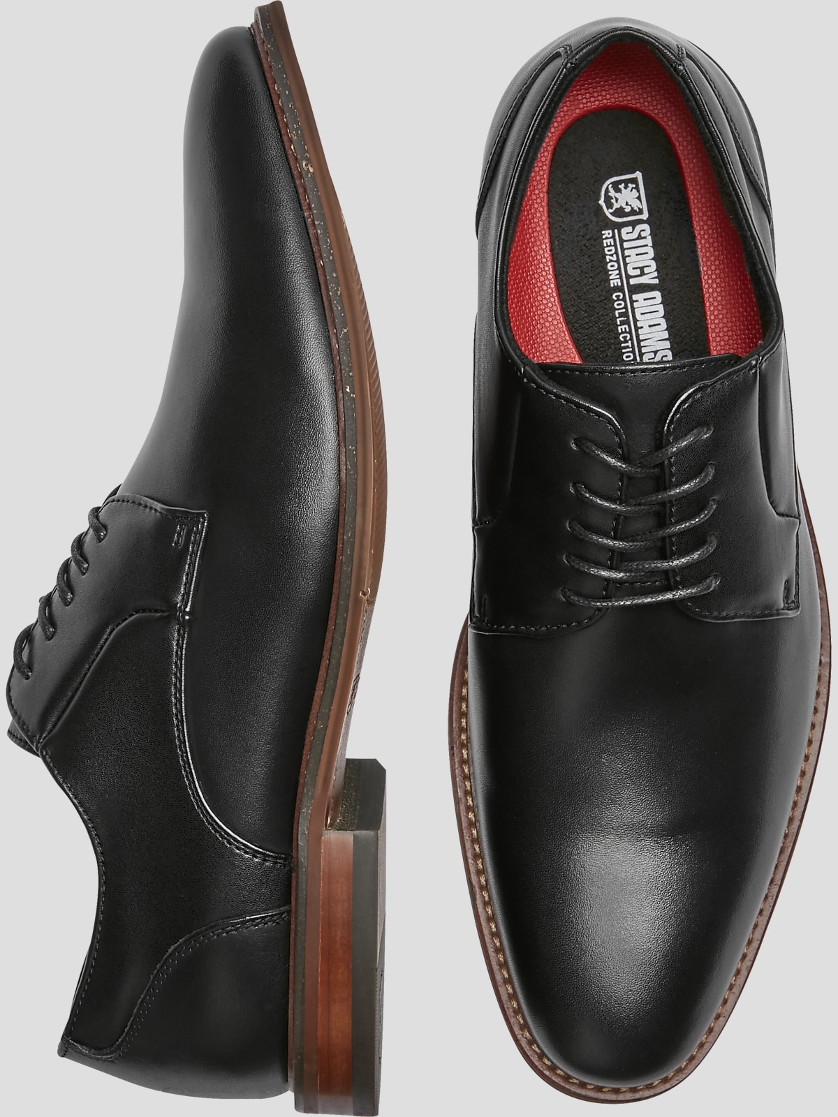 Stacy Adams Plain-Toe Lace-Up Oxfords | Dress Shoes| Men's Wearhouse