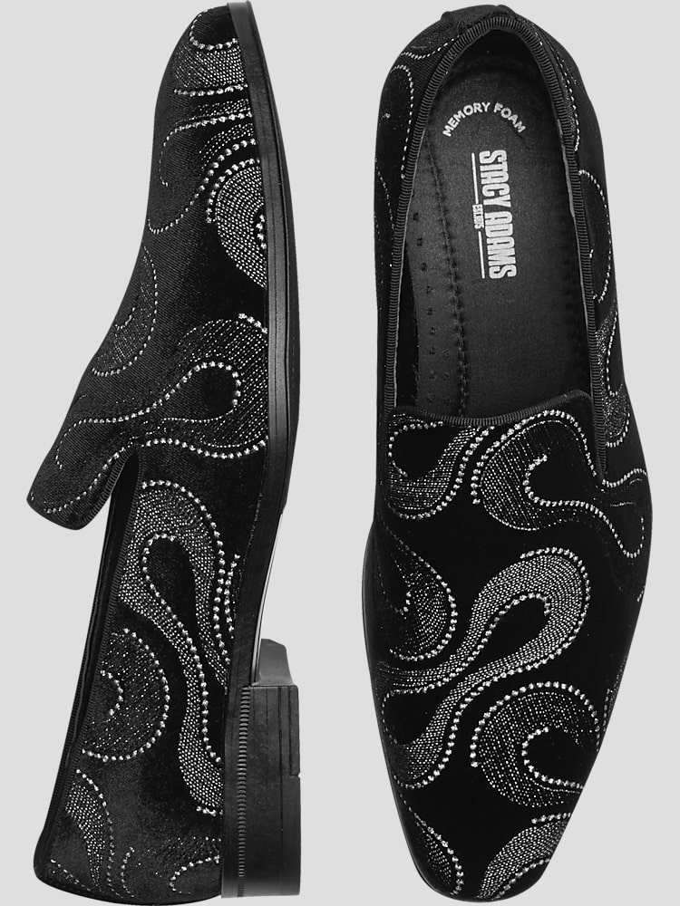 Men's wearhouse black shoes store