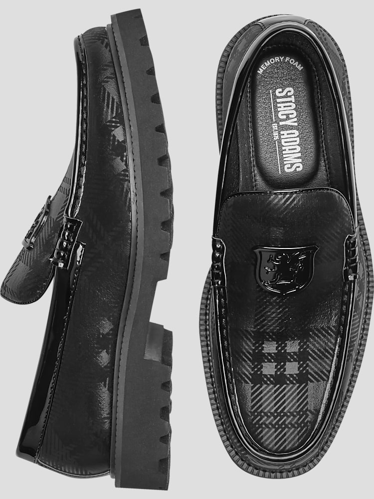 Stacy adams men's slip on dress shoes sale