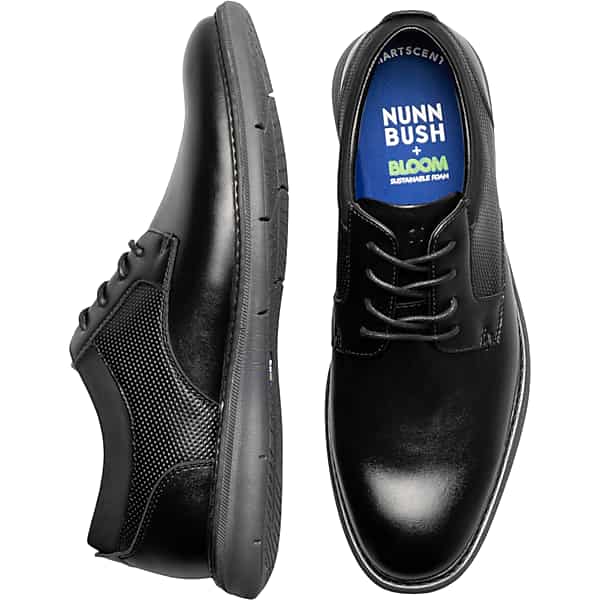 Nunn Bush Men's Chase Plain Toe Oxfords Black - Size: 11.5 D-Width TMW42M415402