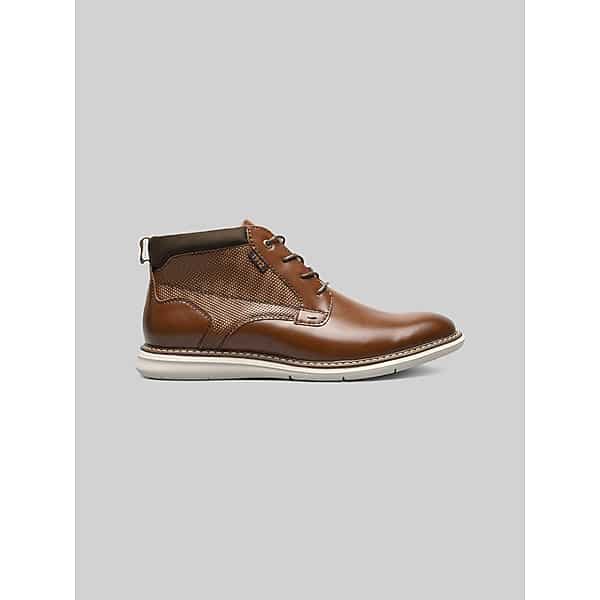 Nunn Bush Men's Chase Plain Toe Chukka Boots Cognac - Size: 7 D-Width