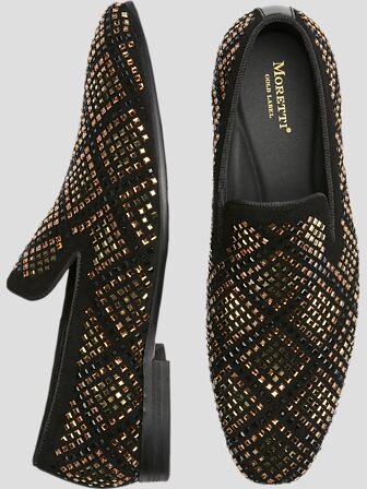 Gold tuxedo shoes sales