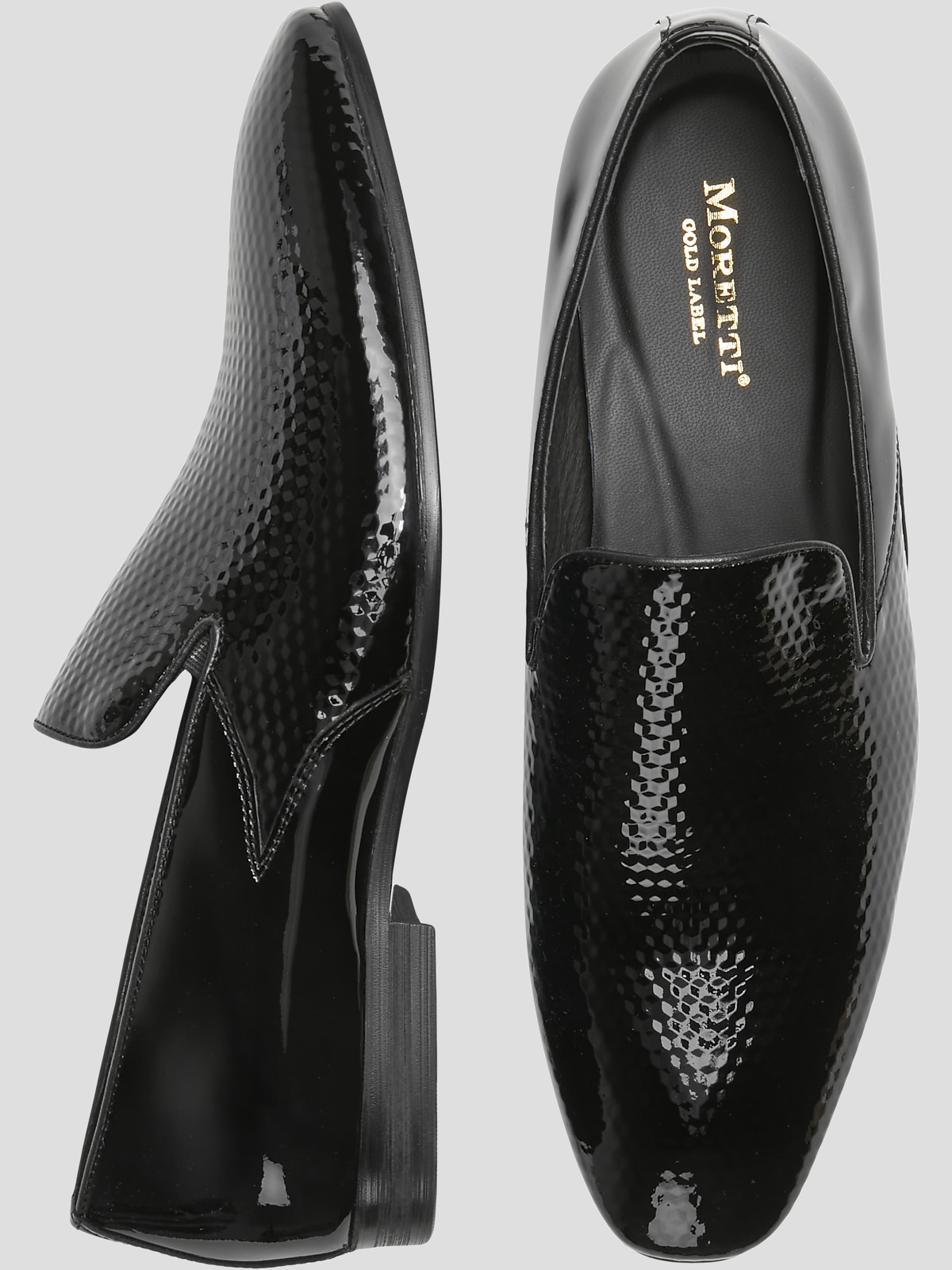Moretti black label loafers deals