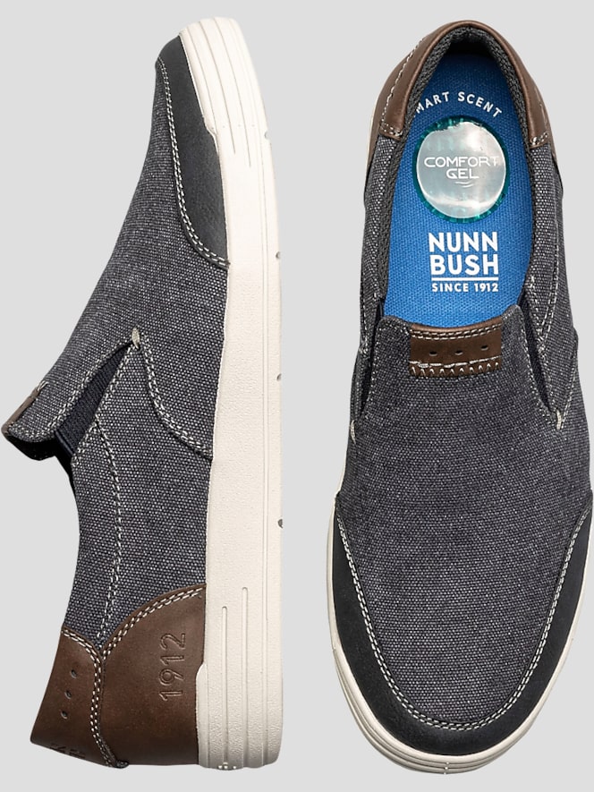 Nunn Bush City Walk Canvas Slip-On Shoes