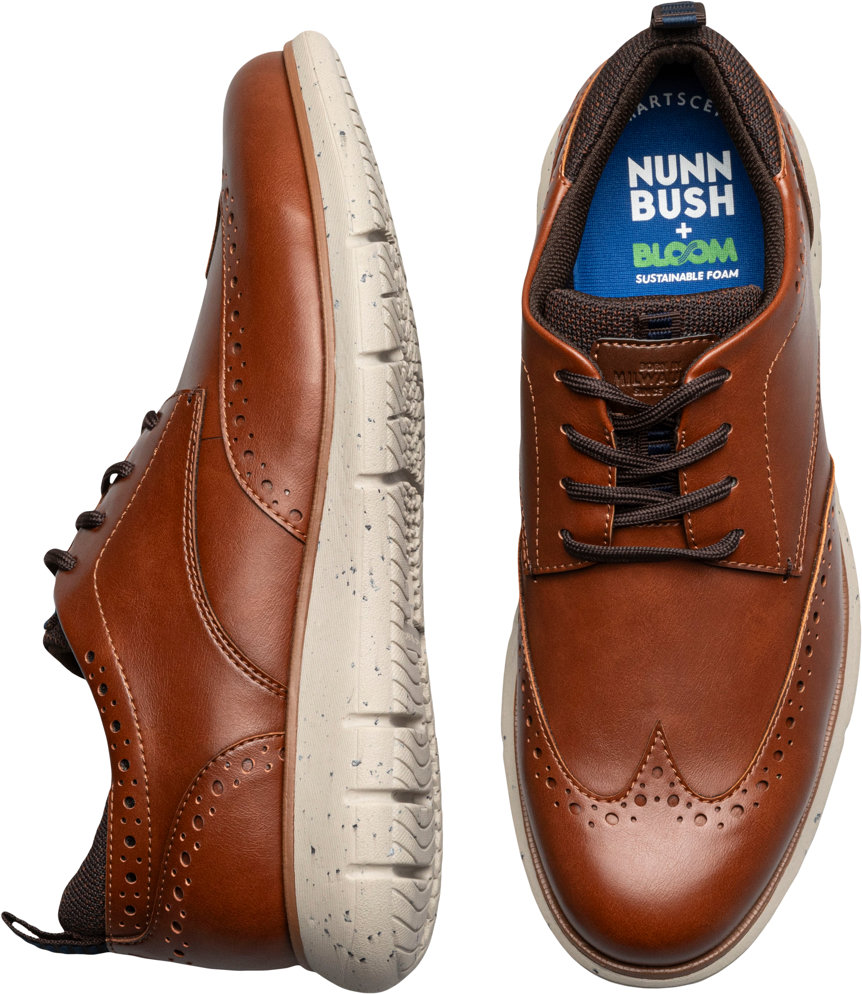 Nunn bush nelson men's wingtip oxford dress shoes on sale