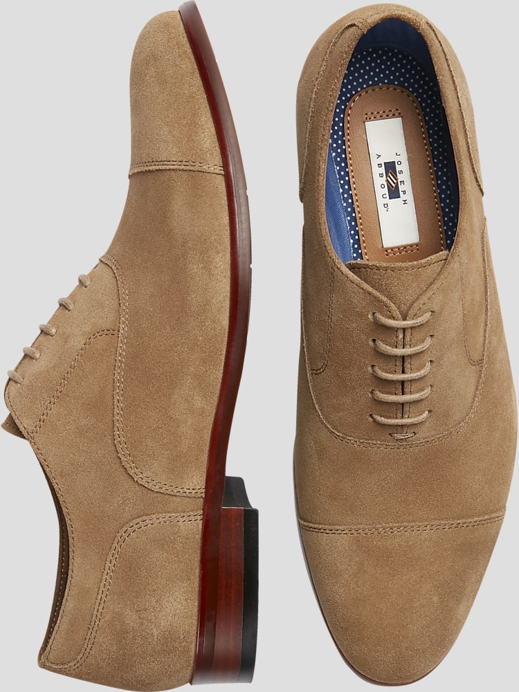 Joseph Abboud Suede Cap Toe Oxfords Dress Shoes Men s Wearhouse