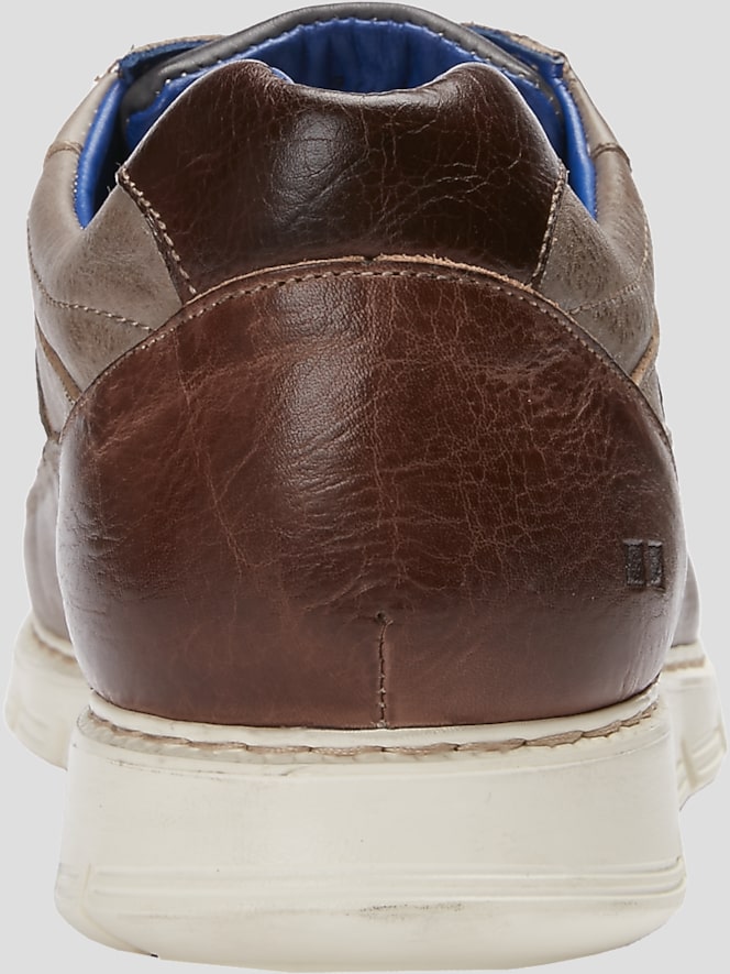 Bedstu Fairman Leather Moc Toe Lace-up Sneakers