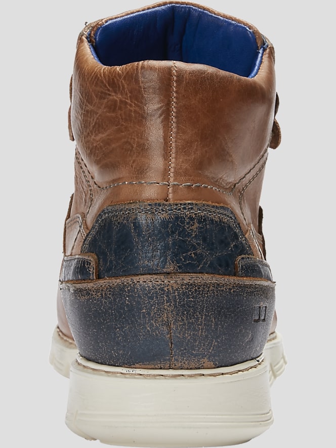 Bedstu Galahad Leather Moc Toe High-Top Sneakers