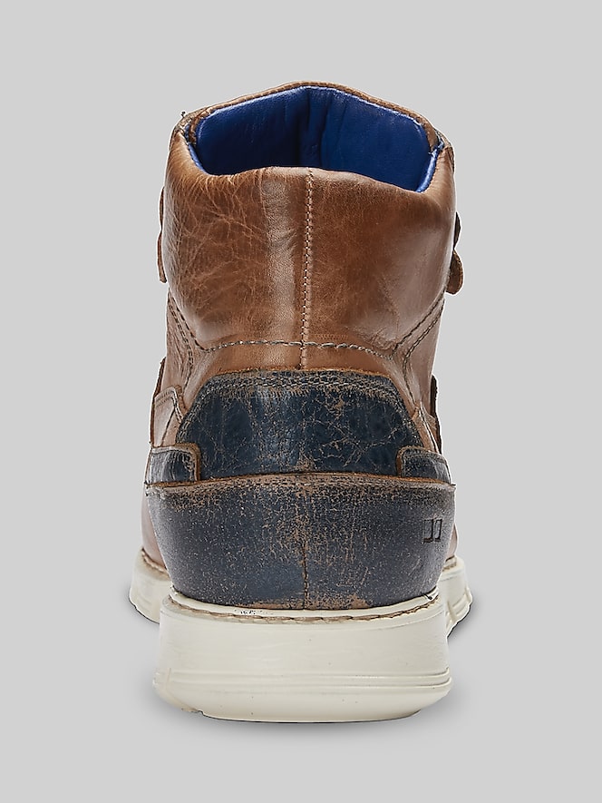 Bedstu Galahad Leather Moc Toe High-Top Sneakers