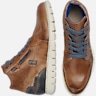 Bedstu Galahad Leather Moc Toe High-Top Sneakers